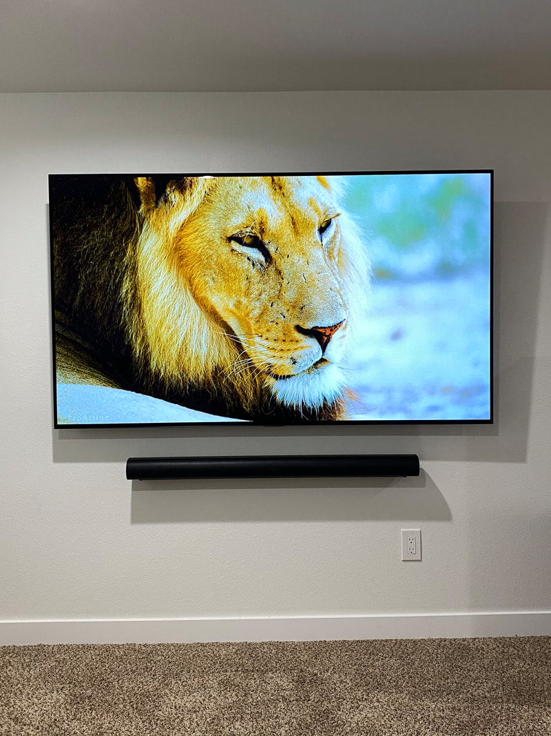 Recent Curt's Audio Video install in a Parker area home
