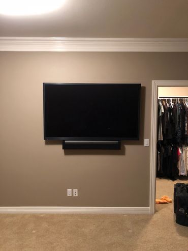 Recent Curt's Audio Video install in a Parker area home